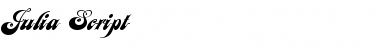 Download Julia Script Regular Font Title Preview