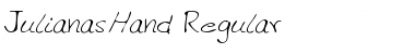 Download JulianasHand Regular Font Title Preview