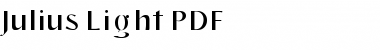 Download Julius Light Regular Font Title Preview