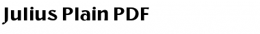 Download Julius Plain Regular Font Title Preview