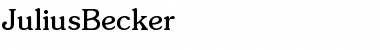 Download JuliusBecker Regular Font Title Preview
