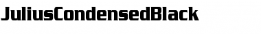 Download JuliusCondensedBlack Regular Font Title Preview