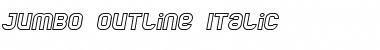 Download Jumbo Outline Italic Font Title Preview