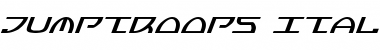 Download Jumptroops Italic Italic Font Title Preview