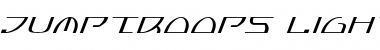 Download Jumptroops Light Italic Light Italic Font Title Preview