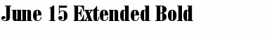 Download June 15 Extended Bold Font Title Preview
