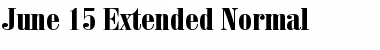 Download June 15 Extended Normal Font Title Preview