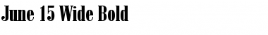 Download June 15 Wide Bold Font Title Preview