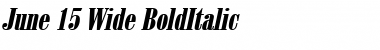 Download June 15 Wide BoldItalic Font Title Preview