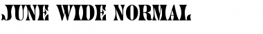 Download June Wide Normal Font Title Preview