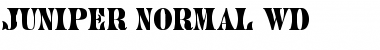 Download Juniper-Normal Wd Regular Font Title Preview