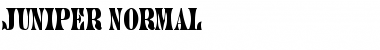 Download Juniper-Normal Regular Font Title Preview