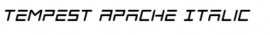 Download Tempest Apache Italic Italic Font Title Preview