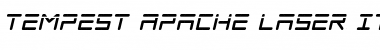 Download Tempest Apache Laser Italic Italic Font Title Preview