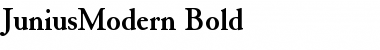 Download JuniusModern Bold Font Title Preview