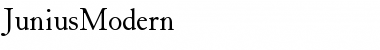 Download JuniusModern Regular Font Title Preview