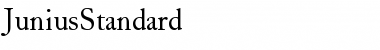 Download JuniusStandard Regular Font Title Preview