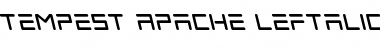 Download Tempest Apache Leftalic Italic Font Title Preview