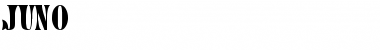 Download Juno Regular Font Title Preview