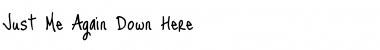 Download Just Me Again Down Here Regular Font Title Preview