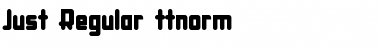 Download Just Regular Font Title Preview