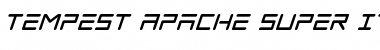Download Tempest Apache Super-Italic Italic Font Title Preview