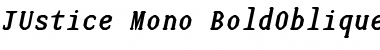 Download JUstice Mono BoldOblique Font Title Preview