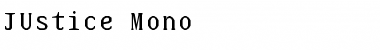 Download JUstice Mono Regular Font Title Preview