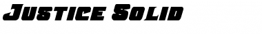 Download Justice Solid Regular Font Title Preview