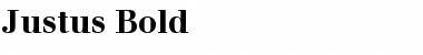 Download Justus Bold Font Title Preview
