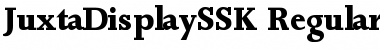 Download JuxtaDisplaySSK Regular Font Title Preview