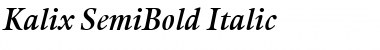Download Kalix SemiBold Italic Font