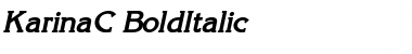 Download KarinaC BoldItalic Font