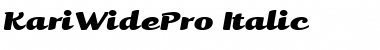 Download Kari Wide Pro Font