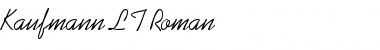 Download Kaufmann LT Regular Font Title Preview
