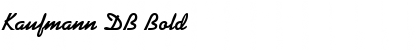 Download Kaufmann DB Bold Font Title Preview