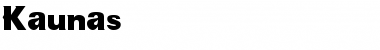 Download Kaunas Normal Font Title Preview