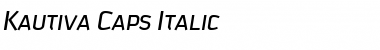 Download Kautiva Caps Italic Font