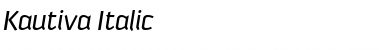 Download Kautiva Italic Font Title Preview