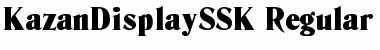 Download KazanDisplaySSK Regular Font Title Preview