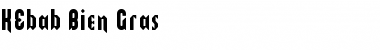 Download KEbab Bien Gras Font Title Preview