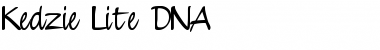 Download Kedzie Lite DNA Font