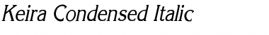 Download Keira Condensed Italic Font Title Preview