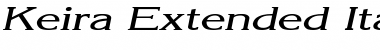 Download Keira Extended Italic Font Title Preview