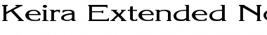 Download Keira Extended Normal Font Title Preview