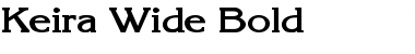 Download Keira Wide Bold Font Title Preview