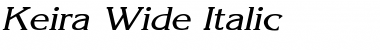 Download Keira Wide Italic Font Title Preview