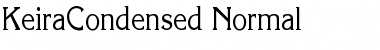 Download KeiraCondensed Normal Font Title Preview
