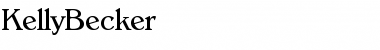 Download KellyBecker Regular Font Title Preview