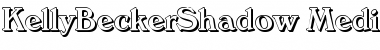 Download KellyBeckerShadow-Medium Regular Font Title Preview